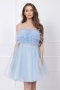 Рокля с пера Baby Blue Fabulous 012877 2